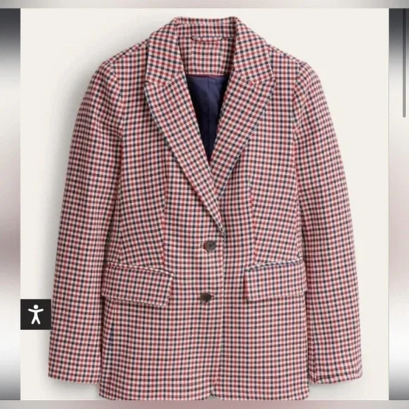 Boden The Brighton Check Blazer - Picture 2 of 14